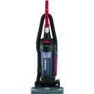 Upright Vacuum with dust cup and sealed HEPA filtration. Sanitaire FORCE QuietClean bagless vacuum, black.