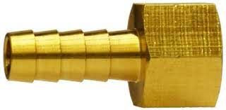  3/8 Inch Barb X 3/8 Inch FNPT 150 PSI Brass Hose Connector Illustration 
