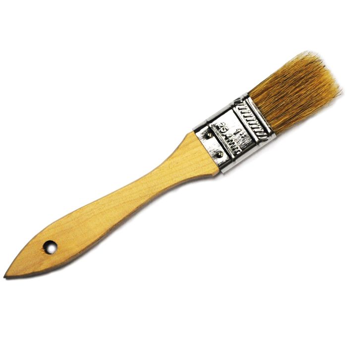 Weiler 40066 - 1 Chip & Oil Brush, White Bristle, 1-1/2 B.L., Wood Handle  - 012382400668