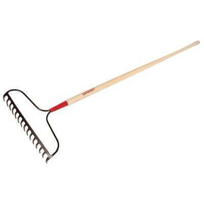 Ames 63141 16 Inch Forged Steel 15 Tine Bow Rake with 66
