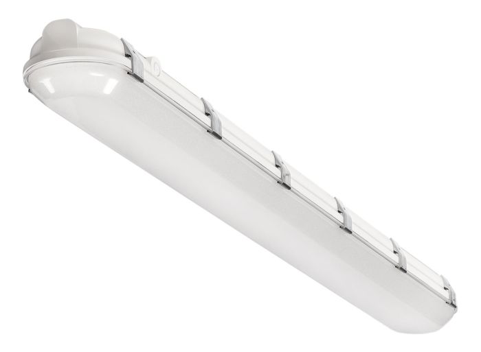 Bliv sur Ampere Støvet 4 Ft LED Vapor Tight Wet Location Light Fixture, 40 Watt, 4500 Lumens,  4000K, 120-277 Volt, 50,000 Hour Rated Life, Color: White