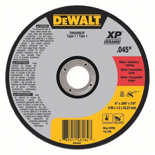 Fast Cut-Off Wheel, 6