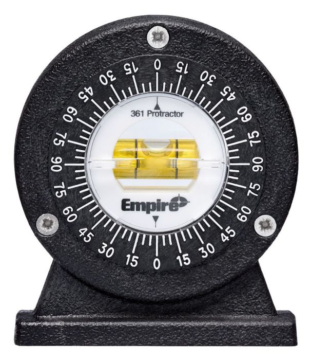 Polycast Magnetic Protractor With Magnetic Base And Back, Full View ...