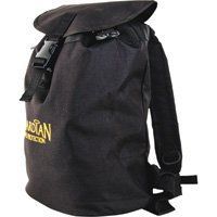 Guardian Fall Protection Ultra-Sack Backpack, Canvas, Black, Complies with  ladder standards