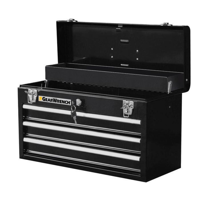 Gearwrench 83151 20 Inch 3 Drawer Steel Tool Box - Black