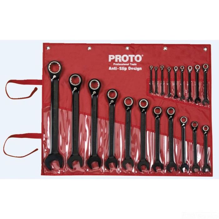 Proto JSCV-20S 20-Piece SAE Chrome Vanadium Reversible Ratcheting