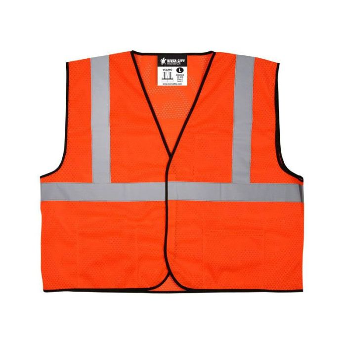 MCR Safety VCL2MOL Fluorescent Orange Polyester Hook and Loop