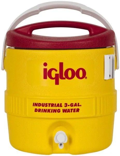 Igloo 3 Gallon Yellow Beverage Cooler - Rugged Industrial Water Cooler With Push-Button Spigot - View #8