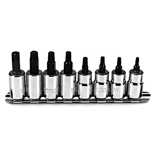 Proto J5239C 3/8 Drive 8-Piece T15 to T50 Torx Drive Bit Socket Set
