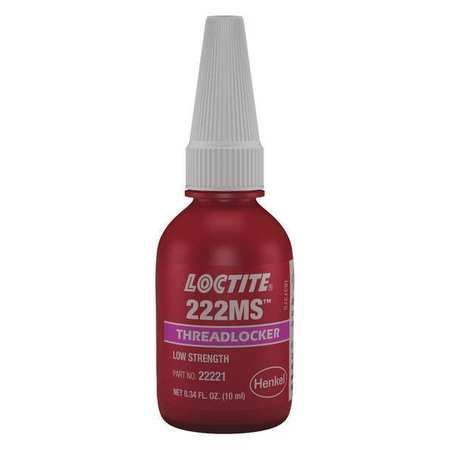 Loctite 135333 10 ml Bottle Loctite 222MS Low Strength Threadlocker