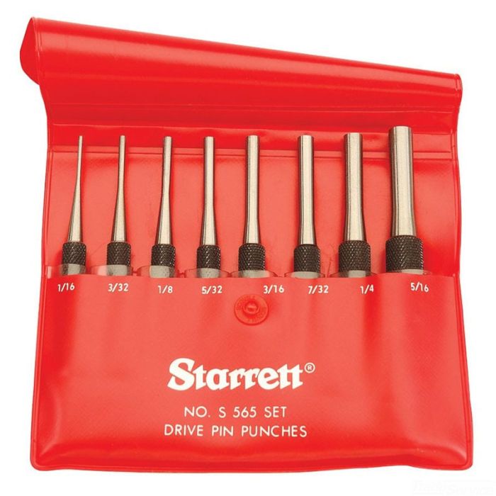 Channel s フレッドスタブル5'8 L.S. Starrett S565PC 8-Piece Steel Drive Pin Punch Set