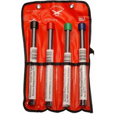 Nicholson by Apex T33024 Thread Restoring File Set; 4 Piece with Pouch