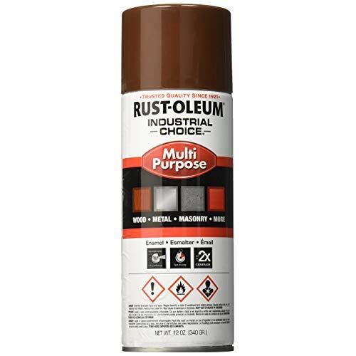 Rust-Oleum 1674830 Spray Paint Leather Brown 12 Oz