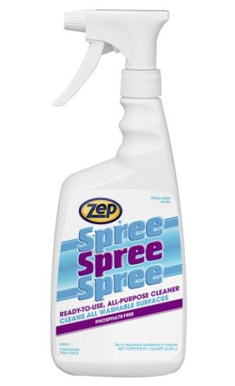 Spree All Purpose Cleaner, 32 oz. Trigger Spray Bottle, 12 Bottles/Case