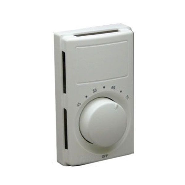 Berko by Marley M612W DPST Snap Action Line Voltage Thermostat w/Heat Ant.  rated 22 amps @ 120-240V, 18 amps @ 277V