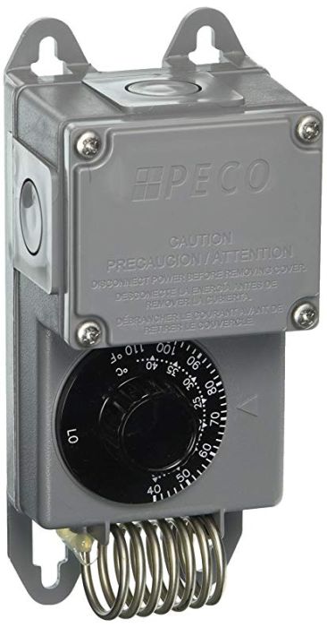 Berko by Marley WT12A DPST Snap Action Line Voltage Industrial Thermostat  rated 22 amps @ 120-240V, 18 amps @ 277V