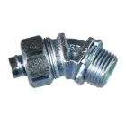 1/2" 45 Degree Steel Liquidtight Sealtite Connector