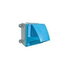 Blue Poly 70 Degree Angle Adapter with Aluminum Wall Box with 1/2" NPT Size 4