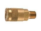1/4 Inch Quick Connect X 3/8 Inch MNPT 300 PSI Brass Quick Coupler