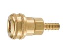 3/8 Inch Push-To-Connect X 3/8 Inch Hose Barb 300 PSI Brass Quick Coupler