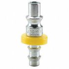 1/2 Inch Quick Connect X 3/8 Inch Push-lok Hose Barb 2.36 Inch 300 PSI Steel Hose Nipple