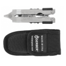 Multiplier 600 Multi-Tool - Includes: Pliers, Wire Cutter/Scraper, Serrated Knife, Saw, Scissors, Point Screwdriver, Flat Screwdrivers, Can/Bottle Opener, File & Ruler, bits