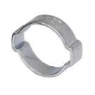 7/16" 2-Ear Hose Crimp Clamp, 0911, Zinc Plated