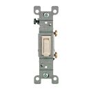 120VAC 15A 1Pole Light Almond Thermoplastic Framed Toggle Switch