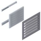 Type 3R Louver Kit 15x10 - Steel/Gray