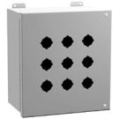 N12 Hinged PB Encl - 36 PB x 22.5mm - Steel/Gray