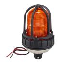Hazardous Location LED Light Amber Lens with Dome Guard Included 3/4 Inch NPT Pipe Mounting Flashing Mode Standard 120-240 Volt AC Operating Voltage