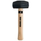 3 Pound Steel Toughstrike Hand Drill Hammer, Hickory Handle. 10 Inch Height