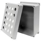 N12 Hinged PB Encl - 20 PB x 22.5mm - Steel/Gray