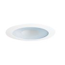 4" Round Mr16 White Adjustable Lensed Downlight Housing Trim