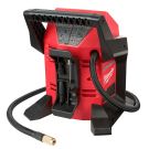 M12 Compact Inflator - Includes: Ball Inflation Needle - Presta Chuck - Schrader Chuck - Inflator Nozzle