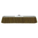 Push Broom, 18 in OAL, 3 in Trim, Coarse, Brown Polypropylene Bristle