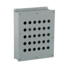 N12 Hinged PB Encl - 30 PB x 22.5mm - Steel/Gray
