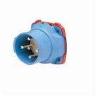 DS100C Decontactor Blue Poly Male Inlet 100 Amp 3 Pole + Ground 480 Volt, 3 phase 50 hp, Type 3R Wire Range: 10-2 AWG