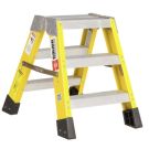Bauer 2 Foot Fiberglass Stepladder - 300 Pound Capacity - Yellow