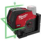 M12 Green 360 Degree 3-Plane Laser Kit Includes M12 Redlithium XC 4.0 Extended Capacity Battery, Charger, Responsive Laser Alighnment Target, and Carrying Case