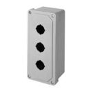 N4X Wallmount Encl - 9x4x4 3 Hole Pbutton 22MM - Fiberglass
