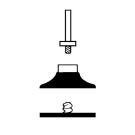 1 Inch 30000RPM Rubber Abrasive Back-Up Pad