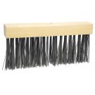 Tapered Tip Push Broom, 14 in OAL, 5 in Trim, Flat Wire Bristle