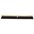Threaded Tip Push Broom, 36 in OAL, 3 in Trim, Medium, Black Tampico Bristle