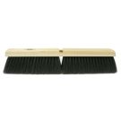 Threaded Tip Push Broom With Wire Center, 18 in OAL, 3 in Trim, Coarse, Black Tampico Bristle