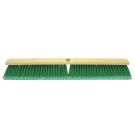 Push Broom, 24 in OAL, 3 in Trim, Fine, Flagged Green Polystyrene Bristle