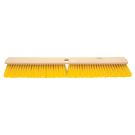 Push Broom, 24 in OAL, 3 in Trim, Medium, Yellow Polypropylene Bristle