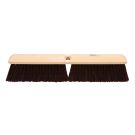 Push Broom, 18 in OAL, 3 in Trim, Coarse, Maroon Polypropylene Bristle