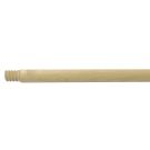 Threaded Tip Broom/Mop Handle, 15/16 in Dia x 60 in L, Hardwood, Natural
