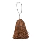 Whisk Broom, 5-1/4 in Trim, Bassine Bristle, Wood Handle